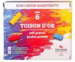 KOH-I-NOOR Porpasztell-kréta, puha, KOH-I-NOOR "Toison 8511/6", 6 különböző szín (TKOH8511) - tintasziget