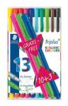 STAEDTLER Tűfilc készlet, 0, 3 mm, STAEDTLER "Triplus 334", 10+3 különböző szín (MEN-CO-TS334TB13)