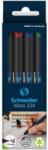 Schneider Alkoholos marker készlet, OHP, 1 mm, SCHNEIDER "Maxx 224 M", 4 különböző szín (TSC224V4) - tintasziget