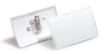 Durable Névkitűző, csíptetővel és tűvel, PP, 40x75 mm, DURABLE "CLICK FOLD (DB821119) - tintasziget
