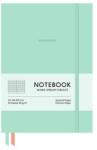 Shkolyaryk Publishing House Jegyzetfüzet, A5, kockás, 96 lap, puhafedeles, SHKOLYARYK "Genius", Türkiz (SB7110K) - tintasziget