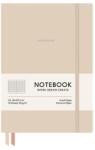 Shkolyaryk Publishing House Jegyzetfüzet, A5, kockás, 96 lap, puhafedeles, SHKOLYARYK "Genius", Latte (SB7109K) - tintasziget