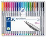STAEDTLER Tűfilc készlet, 0, 3 mm, STAEDTLER "Triplus 334", 20 különböző szín (TS334SB20) - tintasziget