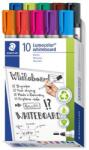 STAEDTLER Táblamarker készlet, 2 mm, kúpos, STAEDTLER "Lumocolor® 351", 10 különböző szín (TS351B10) - tintasziget
