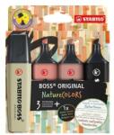 STABILO Szövegkiemelő készlet, 2-5 mm, STABILO "BOSS original NatureCOLORS", 4 különböző szín (TST70423) - tintasziget