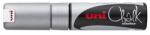 uni Krétamarker, 8 mm, UNI "PWE-8K", ezüst (TUPWE8KE) - tintasziget
