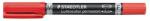 STAEDTLER Alkoholos marker, 0, 6/1, 5 mm, kúpos, kétvégű, STAEDTLER "Lumocolor® duo 348", piros (TS3482) - tintasziget