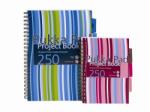 Pukka Pad Spirálfüzet, A5, vonalas, 125 lap, PUKKA PAD "Stripe project book (PUPBA5) - tintasziget