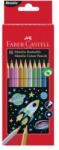 Faber-Castell Színes ceruza készlet, hatszögletű, FABER-CASTELL, 10 különböző metál szín (TFC201583)