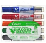 Pilot Táblamarker készlet, 2, 3 mm, kúpos, PILOT "V-Board Master", 5 különböző szín (PBMTK5) - tintasziget