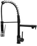 Gamma Duo konyhai csaptelep fekete-szemcsés, beépíthető (5907558290790)