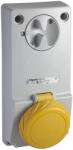 Schneider Electric Schneider 82080 UNIKA Panelre szerelhető, reteszelhető aljzat, 3P+N+F, 4h, 16A, 130V, IP65, védelem nélkül (82080)