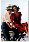 Inne olajfesték reprodukció Jack Vettriano, Lazy Hazy Days - többszínű Univerzális méret