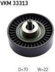 SKF Szíjtárcsa/vezetőgörgő, hosszbordás szíj SKF VKM 33313 for FIAT, CITROËN, IVECO, PEUGEOT (VKM 33313)