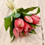 Kreatív Tulipán 7 szálas pink élethű kis virágú