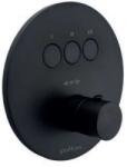 PAFFONI Compact Box - Termosztatikus keverő 3 készülékhez, süllyesztett, matt fekete színű CPT019NO (CPT019NO)