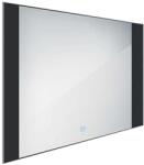 Nimco Tükrök - LED-es tükör, 800x600 mm-es, érintésérzékelős, alumínium/fekete ZPC 41003V-90 (ZPC 41003V-90)