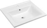 SAPHO Zuno - Mosdókagyló 550x455 mm, 1 csapfurattal, fehér színben 9055 (9055)