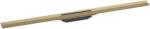 Hansgrohe RainDrain Flex - Lineáris zuhanytálca rozsdamentes acél ráccsal 1000, helyigényes, rövidíthető, bronz csiszolt bronz színű 56046140 (56046140)
