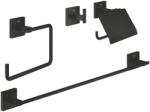 GROHE QuickFix Start Cube - Fürdőszobai tartozék szett 4 az 1-ben, matt fekete 411152430 (411152430)