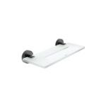 Nimco Unix - Polc, 30 cm, plexi/matte fekete UNC X430-90 (UNC X430-90)