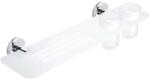 Nimco Unix - IXI polc maratott lyukakkal 500 mm-es üvegekkel, krómozott UN X350-58DW-26 (UN X350-58DW-26)
