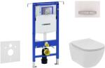 Geberit Duofix - Falra szerelhető szett, WC és ülőke Ideal Standard Tesi, gombok Sigma50, perem nélküli, SoftClose, alpesi fehér 111.355. 00.5 NE8 (111.355.00.5 NE8)