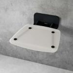 Ravak Ovo B II - Zuhanyszék Opál/fekete, 360x360 mm, fekete/áteresztő fehér B8F0000060 (B8F0000060)