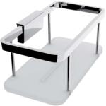 Nimco Kibo - Polc, 20 cm hosszú, plexi/króm, plexiüveg/króm Ki 14015-B-26 (Ki 14015-B-26)