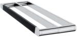 Nimco Nava - Dupla törülközőtartó, hossza 450 mm, matt fekete/króm NA 28046D (NA 28046D)