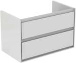 Ideal Standard Connect Air - Mosdószekrény 800x440x517 mm, 2 fiókos, fényes fehér/fehér matt E0819B2 (E0819B2)