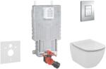GROHE Uniset - Falra szerelhető beépítő készlet, WC és ülőkével Ideal Standard, Skate Cosmo gombok, Aquablade, SoftClose, króm 38643SET-KU (38643SET-KU)