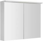 SAPHO KAWA - Tükrös szekrény LED világítással 70x80x22 cm, fehér színben WGL80S (WGL80S)