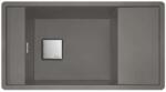 Franke Fresno - FSG 611-88, 88x50 cm, szürke kőből készült mosdókagyló 114.0651. 013 (114.0651.013)
