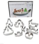 Perfect Home Set de Forme pentru Biscuiți 3D de Crăciun 8 Forme Diferite