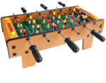 Flippy Masa de fotbal cu teren si 18 jucatori Flippy, 6 manere, cu tablou pentru scor, din metal, lemn si ABS, 50 x 25 x 18 cm, cu picioare, pentru copii adulti (teo-125742)