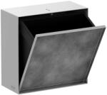 Hansgrohe Cos de gunoi Hansgrohe XtraStoris Rock, incastrat, 390 x 390 x 140 mm, 6 l, otel inoxidabil, mat, alb, 56090700 (56090700) (56090700) Cos de gunoi