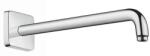 Hansgrohe Brat pentru dus, Hansgrohe 27446000, alama sanitara, crom, 38.9 cm (27446000) | Hansgrohe Brat dus fix Hansgrohe 27446000, 1/2'', universal, 390 mm, ornament patrat, crom (27446000) (27446000)