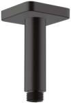 Hansgrohe Brat fix pentru dus, Hansgrohe Vernis Shape 26406670, negru mat, 10 c (26406670) | Hansgrohe Brat de dus Hansgrohe Vernis Shape 26406670, 1/2'', universal, montare pe tavan, 100 mm, mat, negru (264066