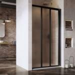 RAVAK Supernova uși de duș 90 cm culisantă negru mat/sticlă cu model 00V703R2ZG (00V703R2ZG) (00V703R2ZG)