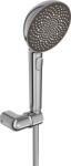 Hansa Para dus Hansa Aurelia, universala, 110 mm, 3 functii, suport/furtun, mat, otel satinat, 4717012080 (4717012080) (4717012080)