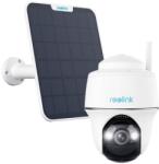 Reolink Camera supraveghere rotativa PT wireless WiFi cu panou solar Reolink Argus PT B430+SOLAR, 5 MP, IR / lumina alba 10 m, microfon, difuzor, slot card, detectie persoane / vehicule / animale, acumulator 