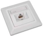 Solarix CAT6 UTP 1 x priză RJ45 încasabilă albă (23100097)