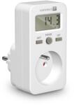 Connect IT PowerMeter contor de consum de energie electrică energie, display, blocare pentru copii (CES-2010-WH)