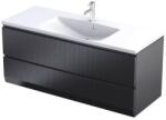 Oristo Brylant dulap 119.6x45.5x50 cm sub chiuveta pe perete negru OR36-SD2S-120-8R (OR36SD2S1208R)