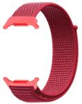 GIGAPACK Samsung Galaxy Watch Ultra eSIM 47mm (SM-L705) pótszíj (egyedi méret, nylon, tépőzáras, légáteresztő) piros (GP-163483)