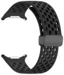 GIGAPACK Samsung Galaxy Watch Ultra eSIM 47mm (SM-L705) pótszíj (egyedi méret, szilikon, lyukacsos, légáteresztő) fekete (GP-163509)