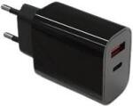 TB Touch USB-C USB-A fekete töltő (AZTBXUL2USB3ACB)