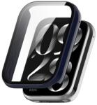 GIGAPACK Xiaomi Smart Band 9 Pro műanyag keret (bumper, ütésállóság + kijelzővédő üveg) sötétkék (GP-164095)