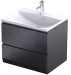 Oristo Brylant dulap 59.6x45.5x50 cm sub chiuveta pe perete negru OR36-SD2S-60-8R (OR36SD2S608R)